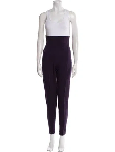 Pre-owned Romeo Gigli Vintage Skinny Leg Pants In Purple