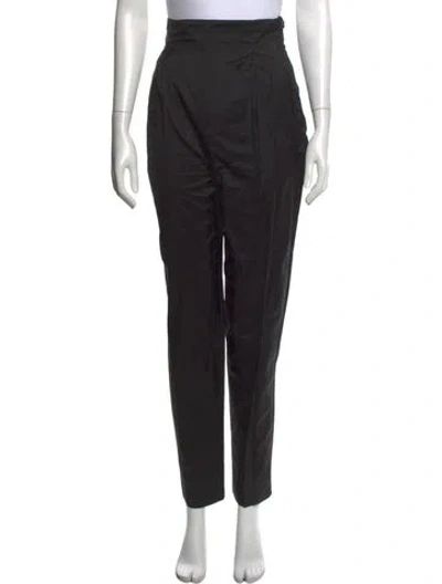 Pre-owned Romeo Gigli Vintage Straight Leg Pants In Black