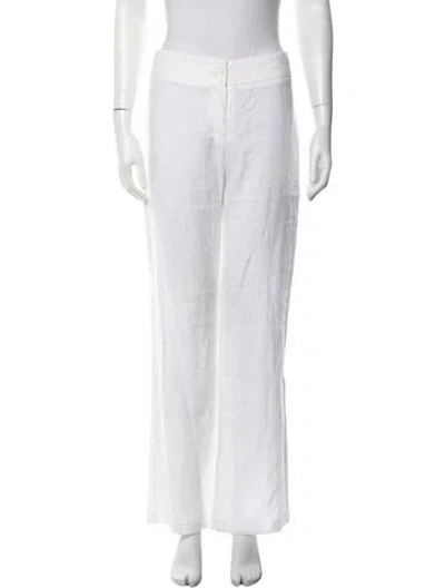 Pre-owned Romeo Gigli Vintage Wide Leg Pants In White