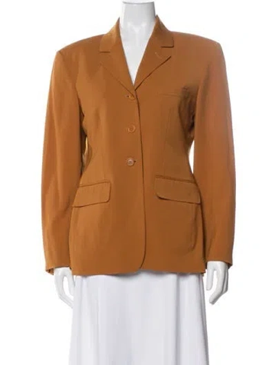 Pre-owned Romeo Gigli Wool Blazer In Brown