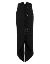 Romeo Gigli X Eggs Woman Midi Skirt Black Size 6 Viscose, Polyamide, Elastane, Pvc - Polyvinyl Chlor In Black