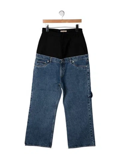 Pre-owned Romeo Hunte High-rise Straight Leg Jeans W/ Tags In Blue