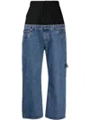 Romeo Hunte Hybrid Sag Wide-leg Jeans In Black