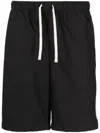 Romeo Hunte Logo-patch Cotton Shorts In Black