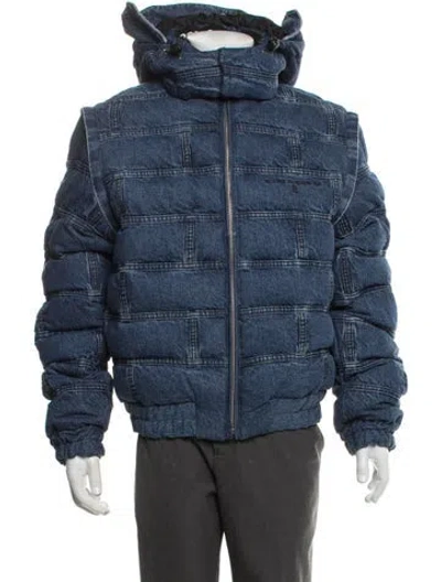Pre-owned Romeo Hunte Puffer Coat In Blue