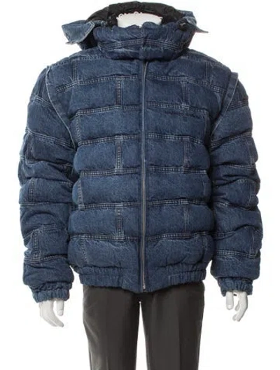 Pre-owned Romeo Hunte Puffer Coat In Blue