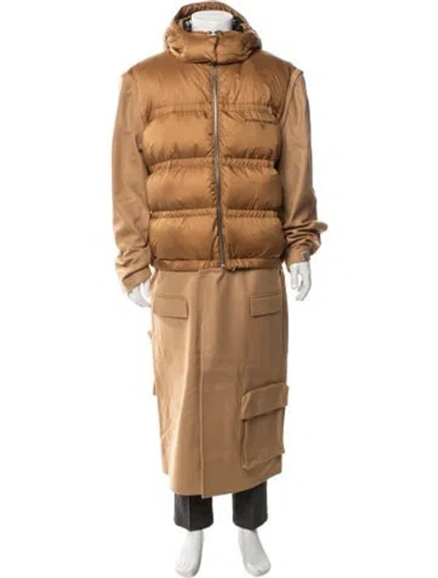 Pre-owned Romeo Hunte Puffer Coat In Brown