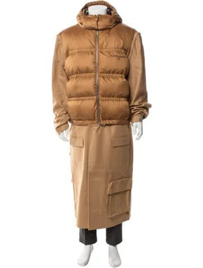 Pre-owned Romeo Hunte Puffer Coat In Brown
