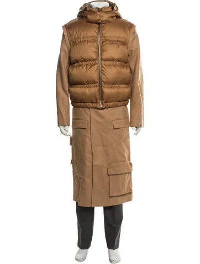 Pre-owned Romeo Hunte Puffer Coat In Brown