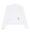 Romeo Hunte Six-blocks Cropped Shirt In White