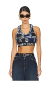 Romeo Hunte Sports Bra In Denim