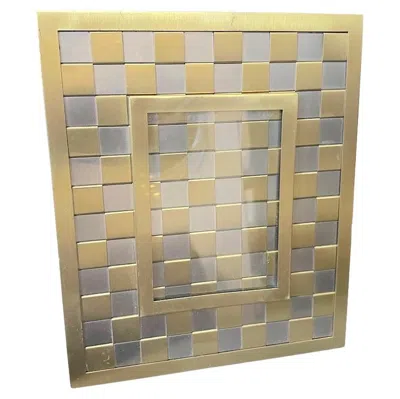 Pre-owned Romeo Rega An High Quality 1970s  Style Mid-century Modern Italian Picture Frame In Silver