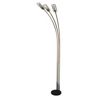 Pre-owned Romeo Rega Attr. Floor Lamp Hollywood Regency 1970's Design Modernism In Transparent