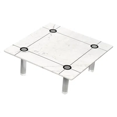 Pre-owned Romeo Rega Attributed Coffee Table Marble And Perspex, Italy, 1970 In Gray