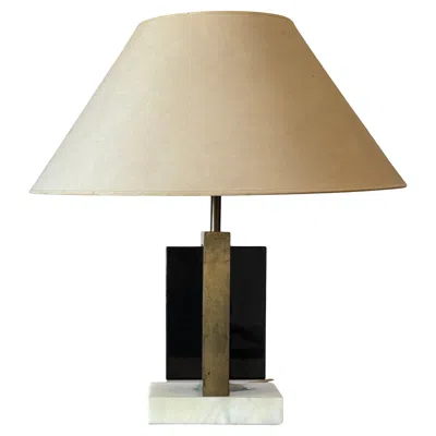 Pre-owned Romeo Rega , Hollywood Regency Table Lamp, Italy, 1970s In Sand