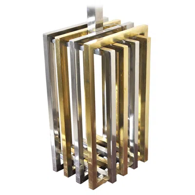Pre-owned Romeo Rega Italian Midcentury Table Lamp In Brass From The 1970s In Brown