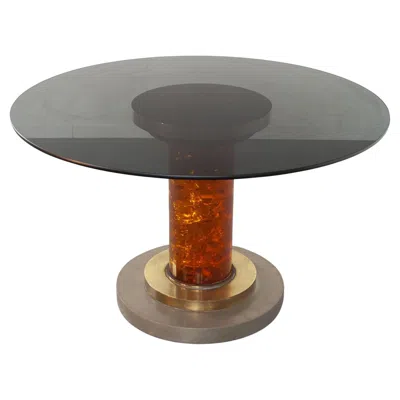 Pre-owned Romeo Rega Mid-century Modern Dining Table By , Italy, Circa 1974 In Gray