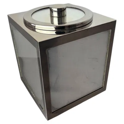 Pre-owned Romeo Rega Mirrors Ice Bucket, Italy, 1970's In Gray