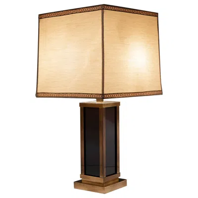 Pre-owned Romeo Rega Monumental  Style Minimal Brass Table Lamp, Italy, 1970s In Orange