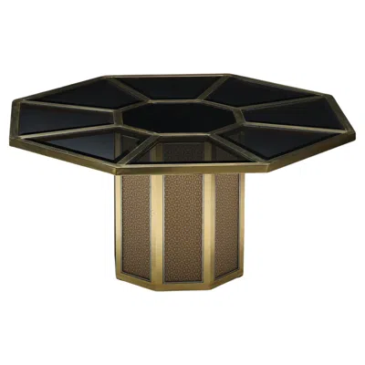 Pre-owned Romeo Rega Octagonal Dining Table By , Italy, 1970s In Black