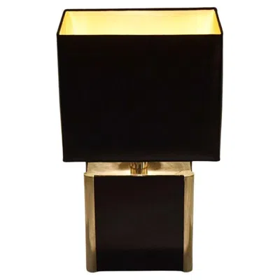 Pre-owned Romeo Rega Plexiglass And Metal Table Lamp, 1970s In Black