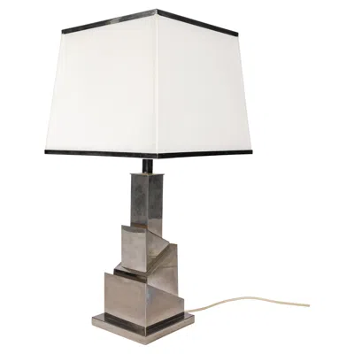 Pre-owned Romeo Rega Skyscraper Lamp Ca 1970 Signed In Transparent