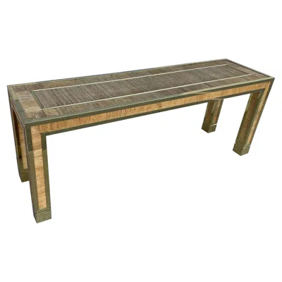 Pre-owned Romeo Rega Style Console Table In Brown