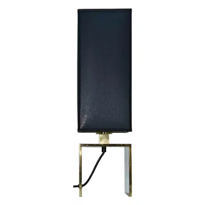 Pre-owned Romeo Rega Vintage Brass Table Lamp By , Italy, Early 1960s In Black