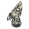 Romer Millinery Women's Black / White Twisturban Turban Graphic Floral Black & White