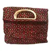 Romer Millinery Women's Blue / Red / Silver Morphy Foldable Clutch Tie Silk One Of A Kind