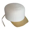Romer Millinery Women's Gold / Neutrals Fine Panama Visor Cap Upcylced One Of A Kind