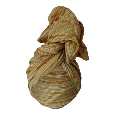 Romer Millinery Women's Gold Twisturban Turban Straight Blond Coiffure In Brown