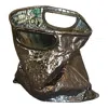 Romer Millinery Women's Grey Morphy Moldable Clutch Bag In Faux Reptile
