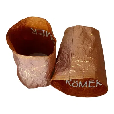 Romer Millinery Women's Rose Gold Morphy Moldable Silk Cuff Bronze Set Of Two