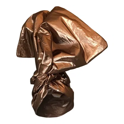 Romer Millinery Women's Rose Gold Twisturban Turban Dark Bronze Lamé