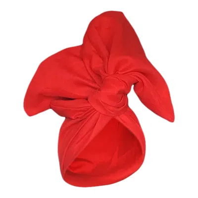 Romer Millinery Women's Twisturban Turban In Red Linen