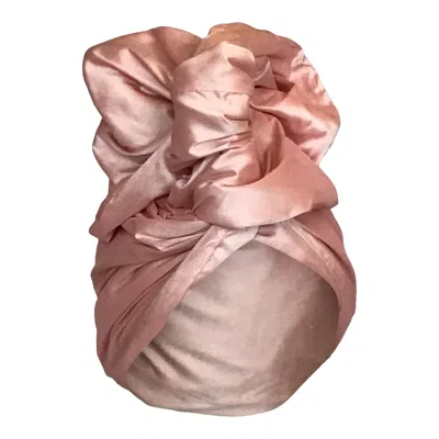 Romer Millinery Women's Twisturban Turban In Silk Shantung Ballet Pink
