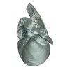 Romer Millinery Women's Twisturban Turban In Silk Shantung Sterling Silver In Silver