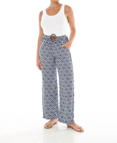 Romi The Brand Art Deco Pants In Navy In Blue