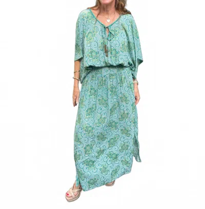 Romi The Brand Batik Butterfly Dress In Green