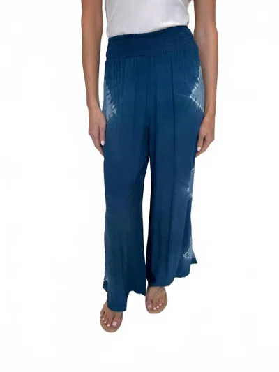 Romi The Brand Nassau Elastic Waist Pant In Indigo In Blue