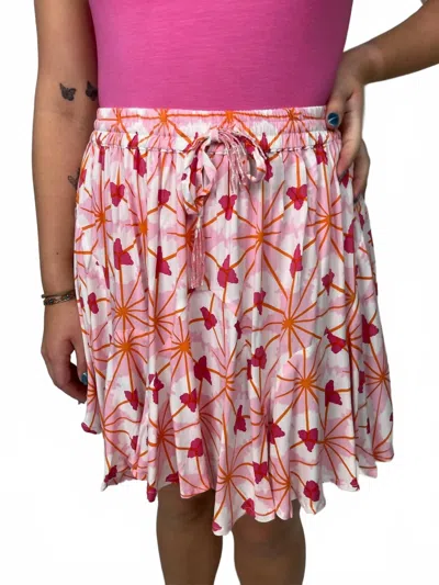 Romi The Brand Spring Mini Skirt In Pink