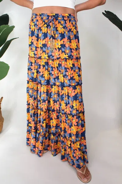Romi The Brand Winter Lily Magical Skirt In Floral In Multi