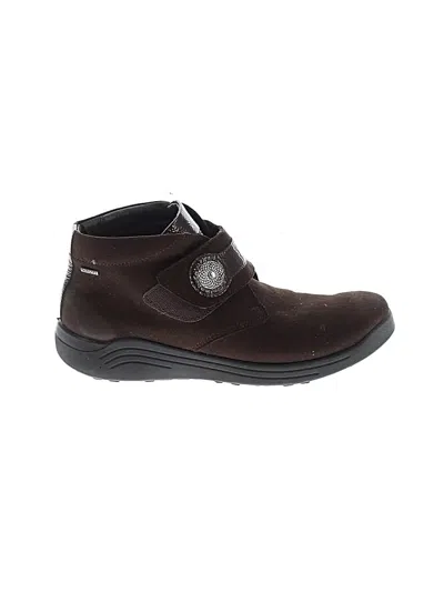 Pre-owned Romika Ankle Boots In Brown