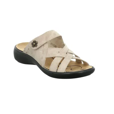 Romika Usa Women's Ibiza Leather Slip-on Sandals In Beige
