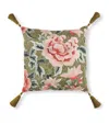 Romo Embroidered Jacquard Lavinia Cushion In Green