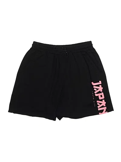 Pre-owned Romwe Athletic Shorts In Black