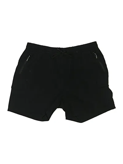 Pre-owned Romwe Athletic Shorts In Black