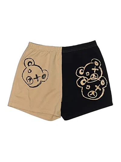 Pre-owned Romwe Athletic Shorts In Gold