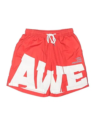 Pre-owned Romwe Athletic Shorts In Red